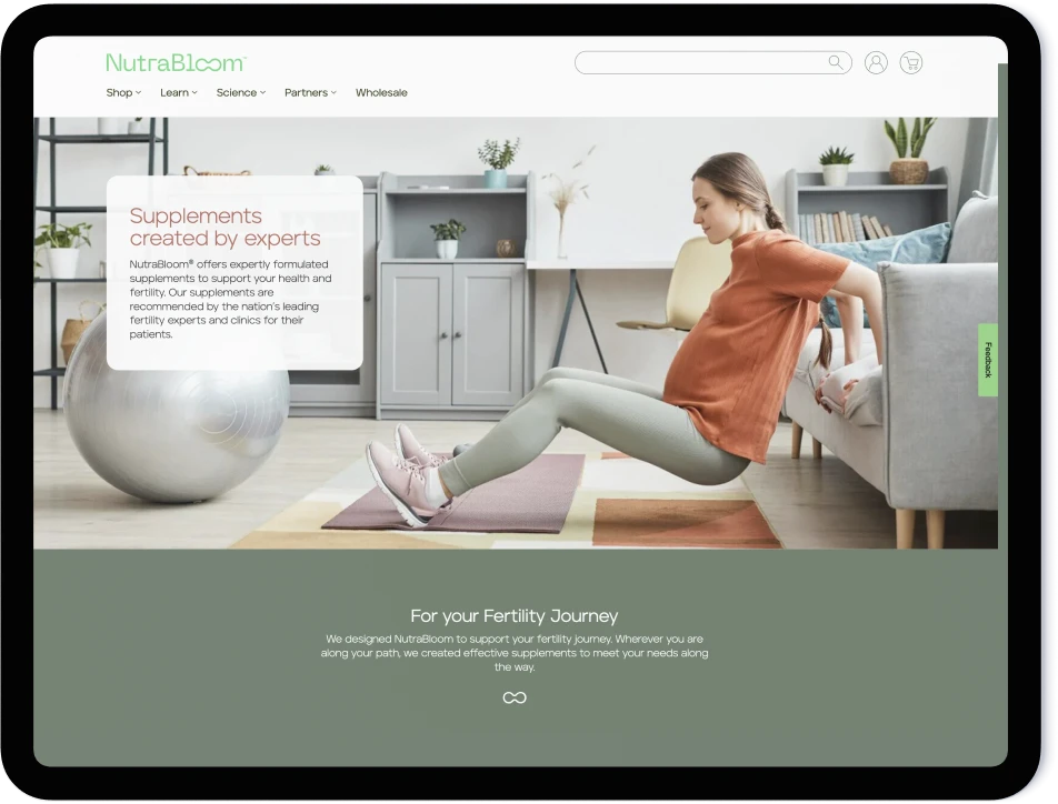 NutraBloom Portfolio Card Thumbnail