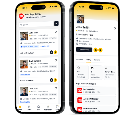 WurkNow mobile app screenshot