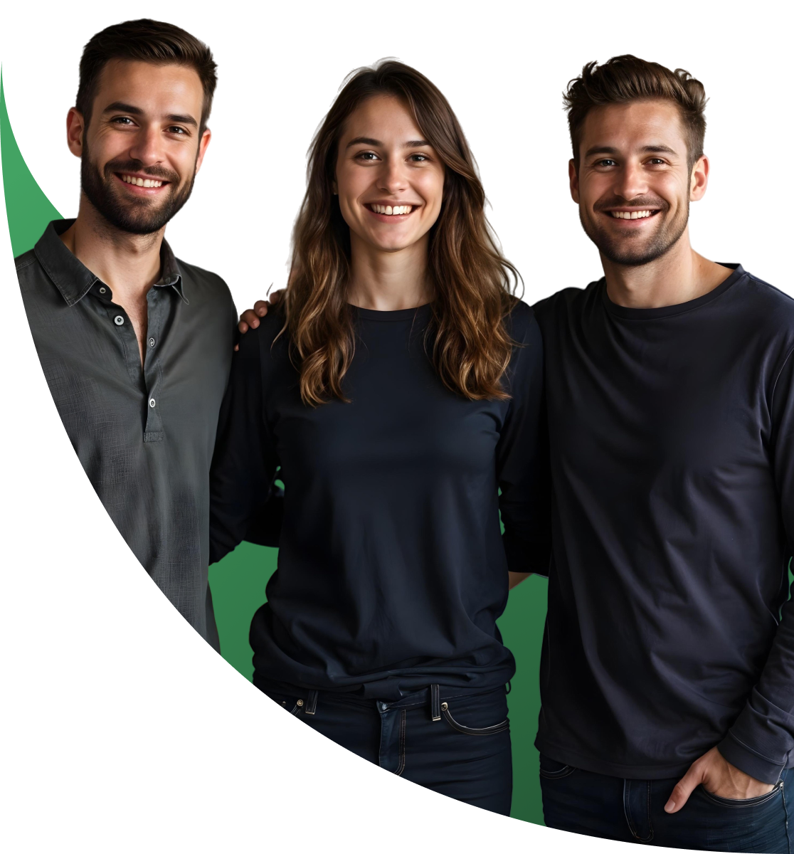 Business professionals benefiting from AI consulting services