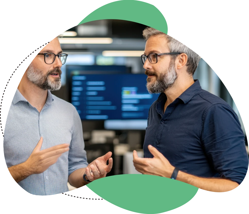 AI integration services experts discussing business solutions and implementation strategy