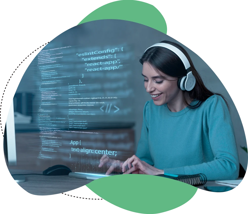 Developer working on generative AI development for next-generation digital products and intelligent solutions