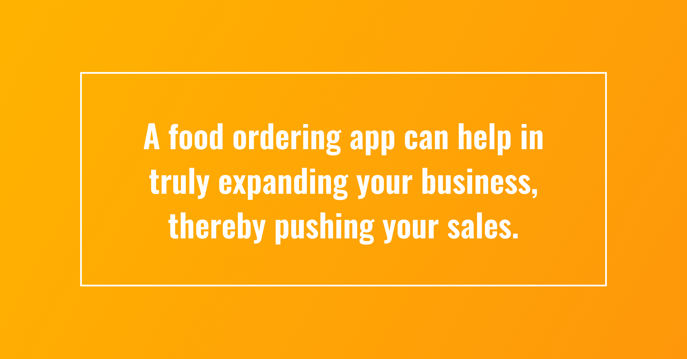 food ordering app