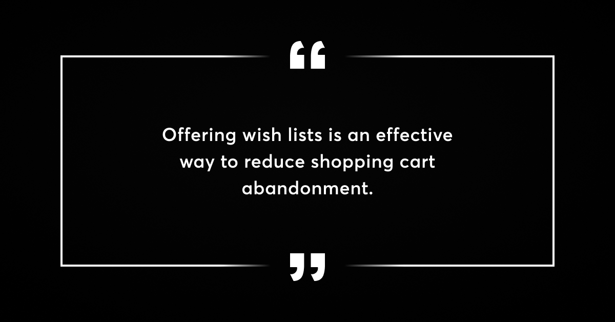 wish list in ecommerce