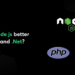 Why is Node js better than PHP and .Net?