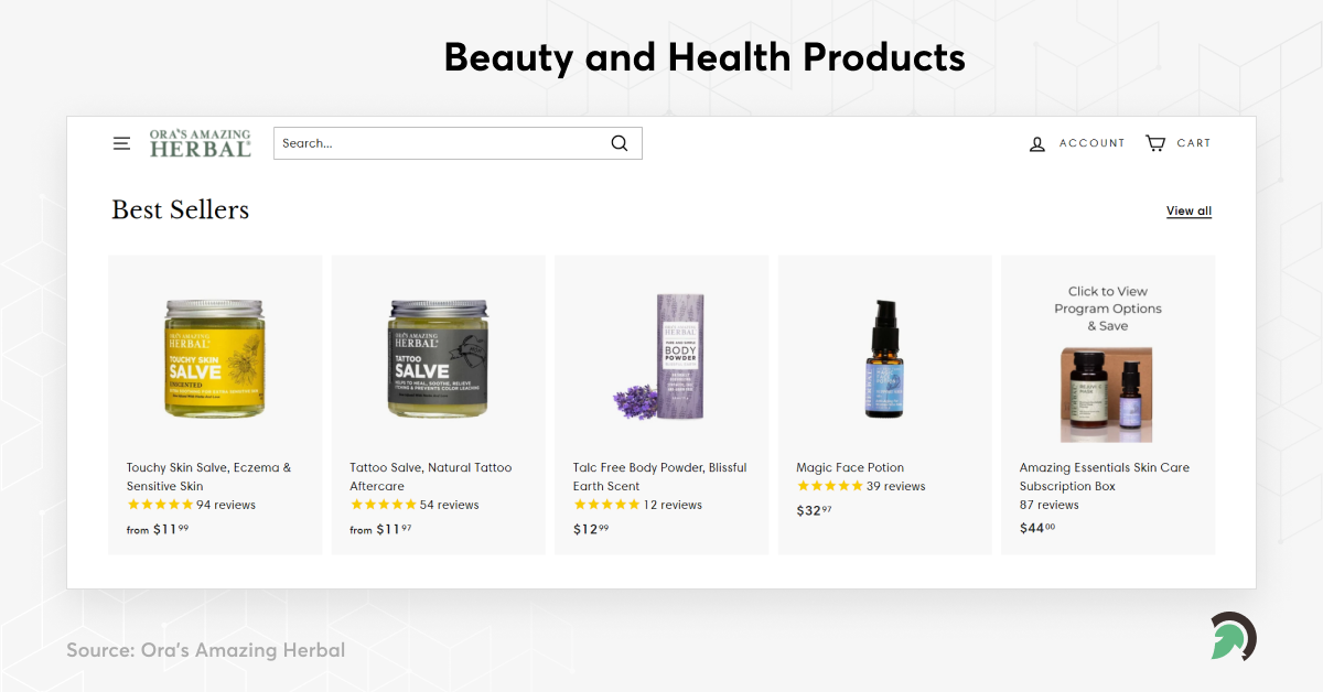 Beauty and Health Products