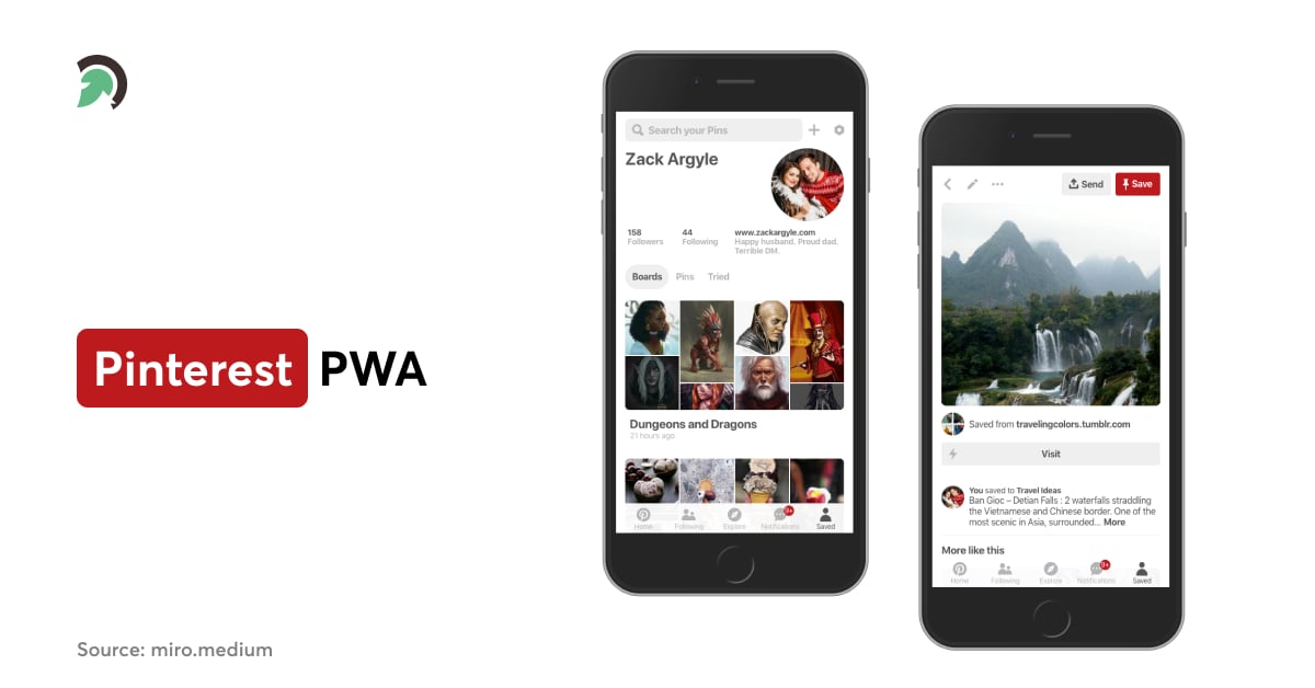 Pinterest PWA