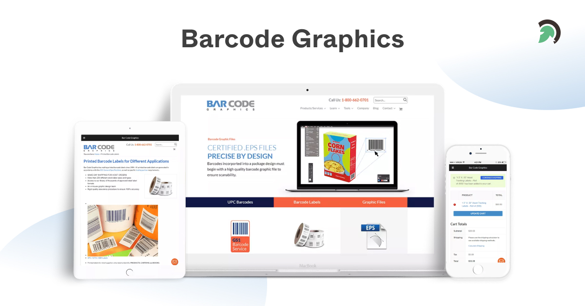 Barcode Graphics - Website Development