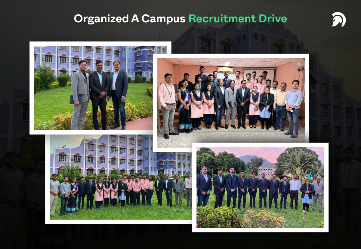 Organized A Campus Recruitment Drive Sept