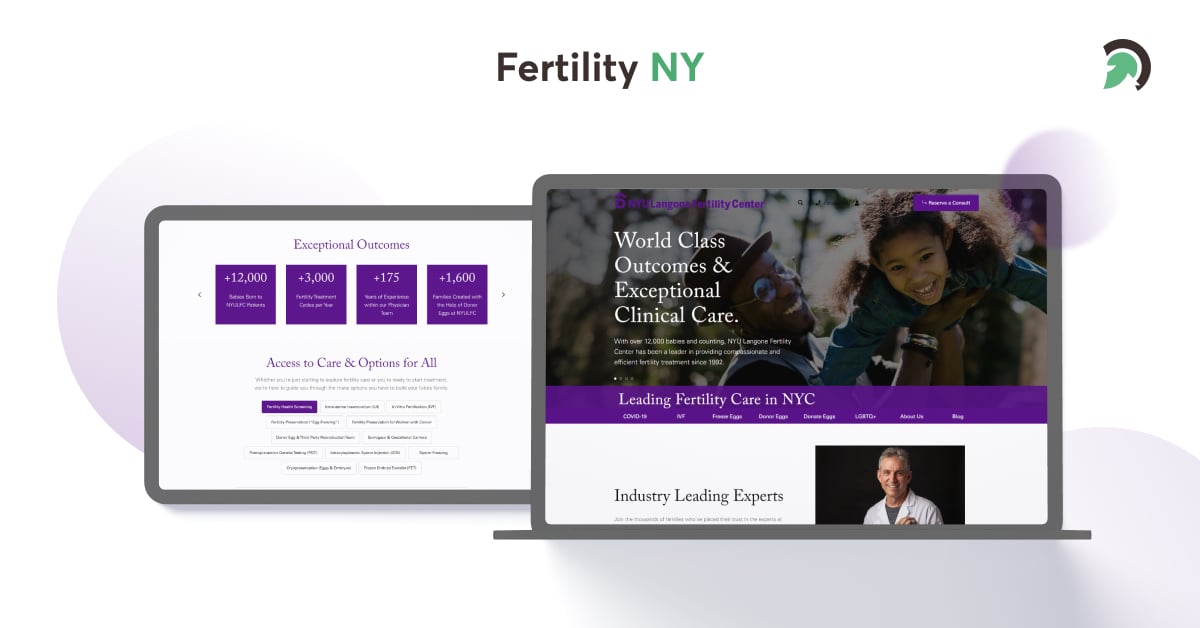 Fertility NY CMS Website Development