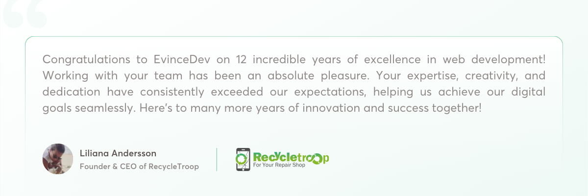 client testimonial recycletroop