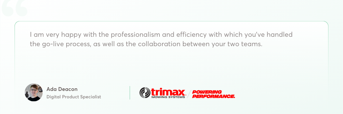 client testimonial trimax mowing systems