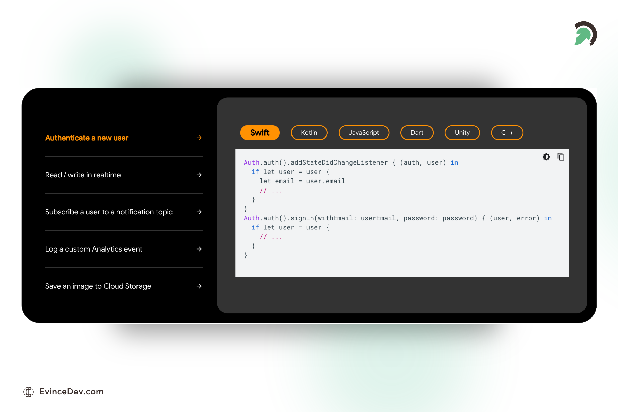 Firebase software development platform for mobile and web application backends