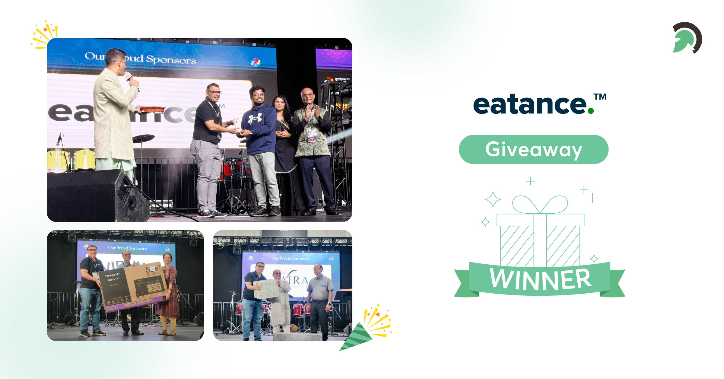 eatance giveaway winner celebration