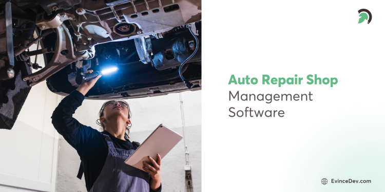 Auto shop management software with real-time service updates.