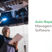 Auto shop management software with real-time service updates.