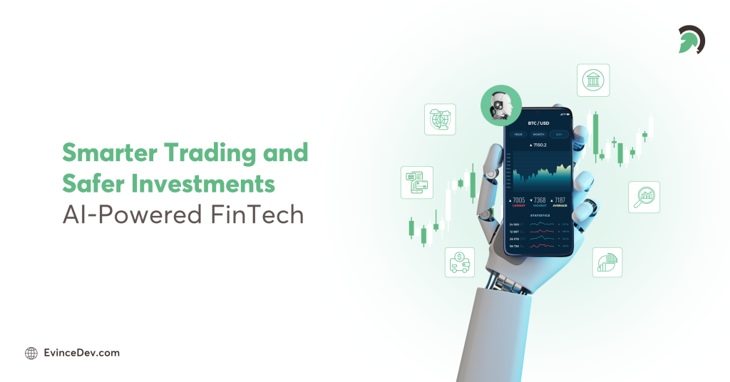 AI enhancing fintech with intelligent trading and risk management solutions.