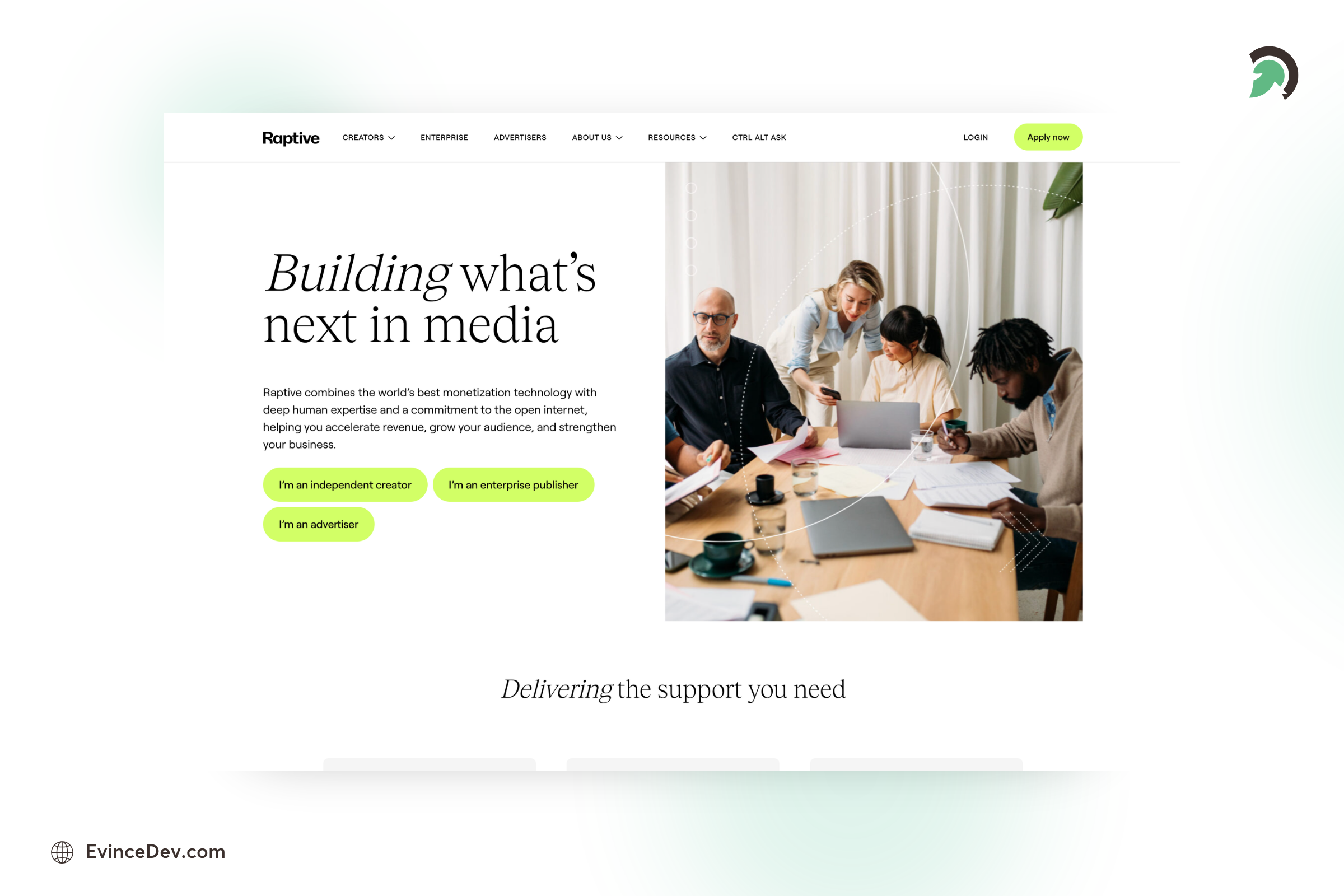 Raptive Premium Ad Network for Publishers